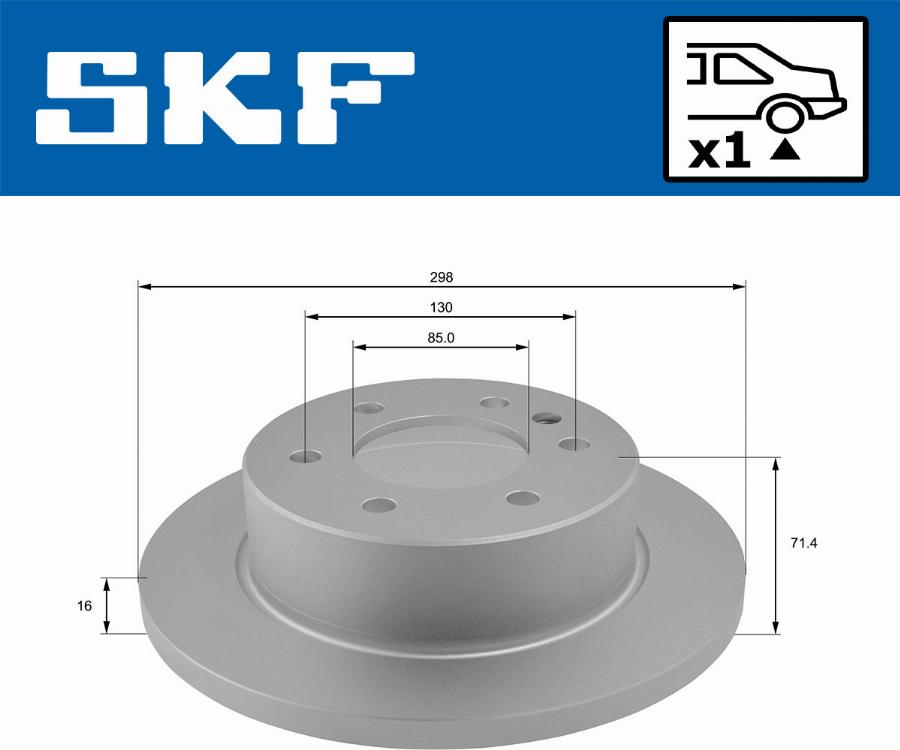 SKF VKBD 90032 S1 - Тормозной диск autodnr.net