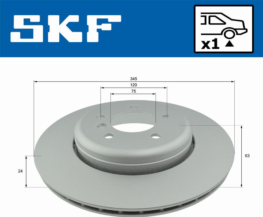 SKF VKBD 90336 V1 - Тормозной диск avtokuzovplus.com.ua