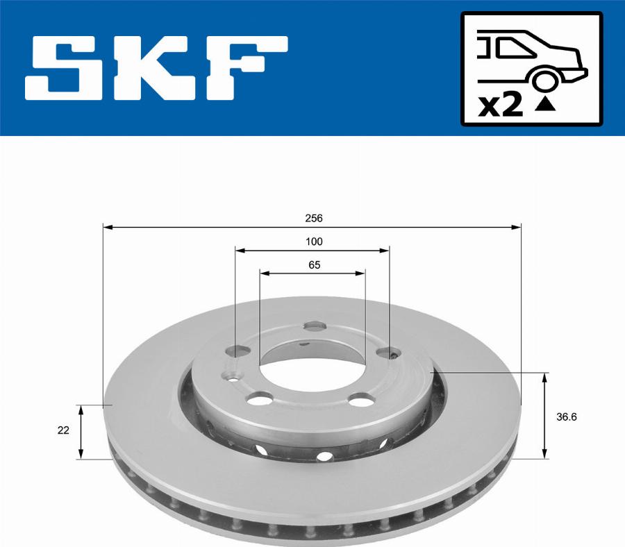 SKF VKBD 90394 V2 - Тормозной диск autodnr.net