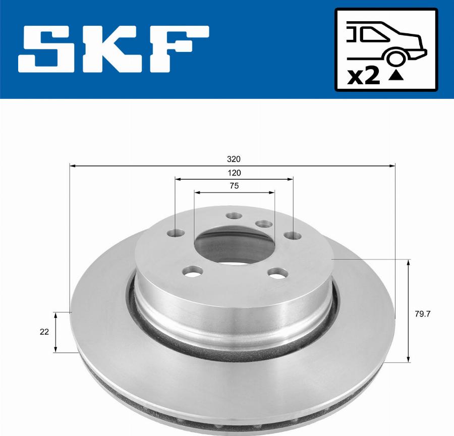 SKF VKBD 90415 V2 - Тормозной диск autodnr.net