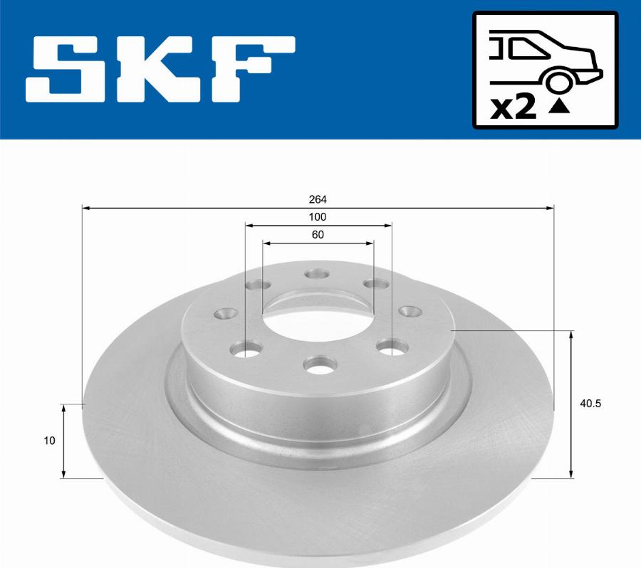 SKF VKBD 90631 S2 - Тормозной диск avtokuzovplus.com.ua