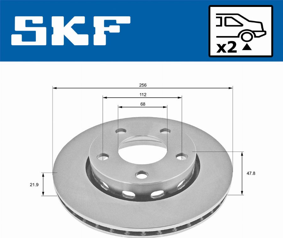 SKF VKBD 90775 V2 - Тормозной диск autodnr.net