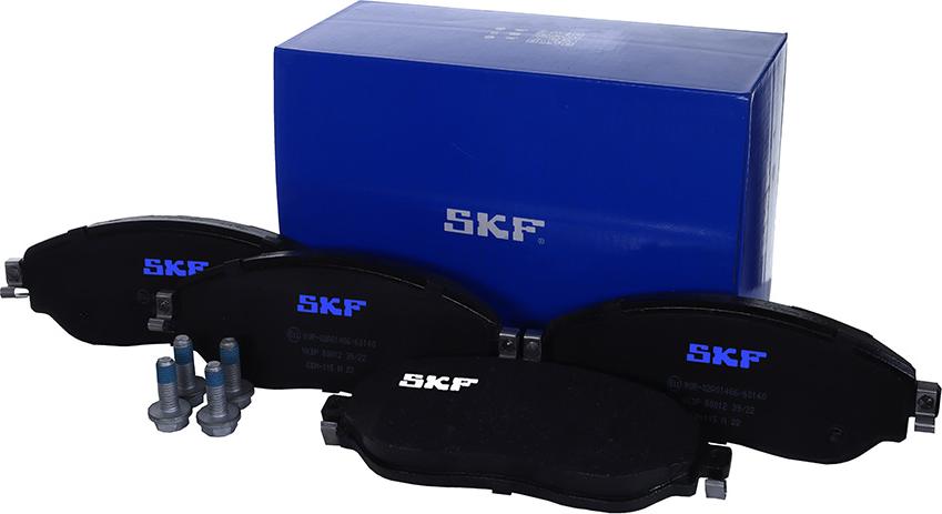 SKF VKBP 80012 - Гальмівні колодки, дискові гальма autocars.com.ua