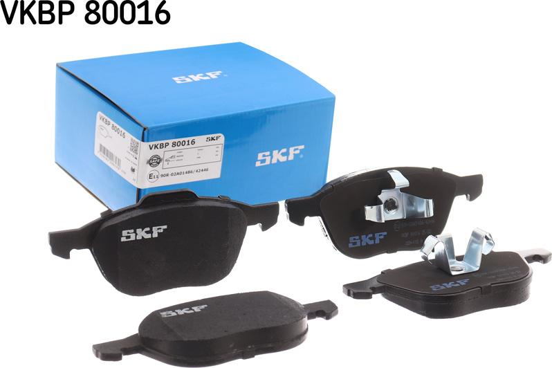 SKF VKBP 80016 - Тормозные колодки, дисковые, комплект autodnr.net