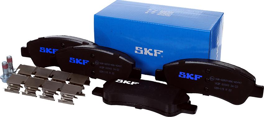 SKF VKBP 80040 - Тормозные колодки, дисковые, комплект autodnr.net