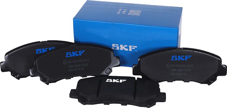 SKF VKBP 80069 - Гальмівні колодки, дискові гальма autocars.com.ua