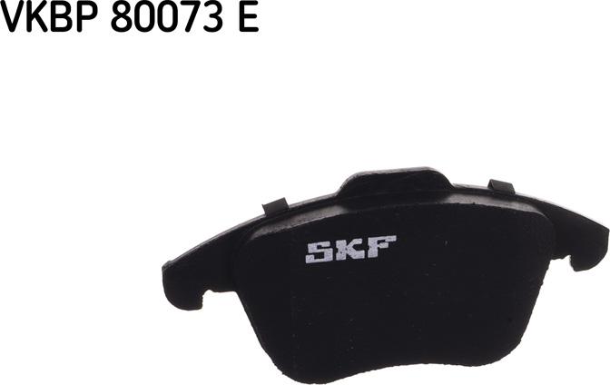 SKF VKBP 80073 E - Гальмівні колодки, дискові гальма autocars.com.ua