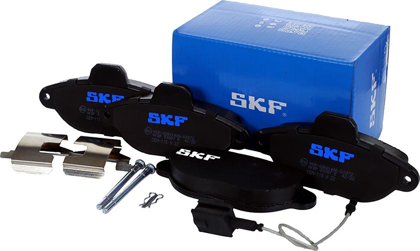 SKF VKBP 80087 E - Тормозные колодки, дисковые, комплект autodnr.net