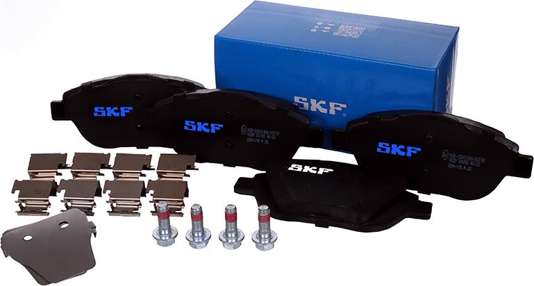 SKF VKBP 80098 - Гальмівні колодки, дискові гальма autocars.com.ua