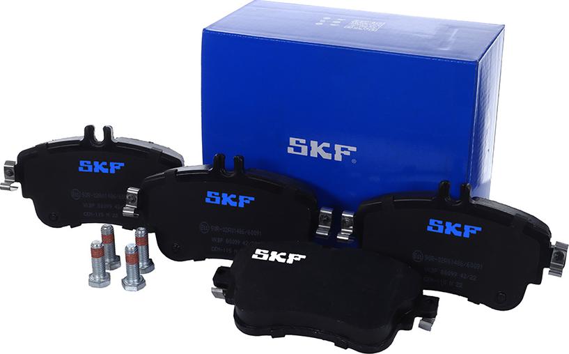 SKF VKBP 80099 - Гальмівні колодки, дискові гальма autocars.com.ua