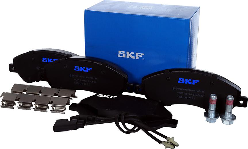 SKF VKBP 80110 E - Тормозные колодки, дисковые, комплект autodnr.net