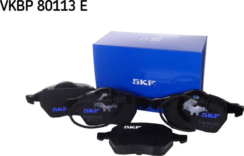 SKF VKBP 80113 E - Тормозные колодки, дисковые, комплект autodnr.net