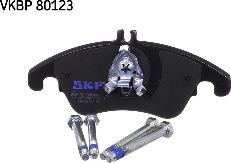 SKF VKBP 80123 - Тормозные колодки, дисковые, комплект autodnr.net