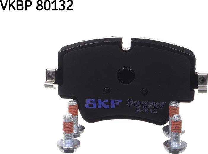 SKF VKBP 80132 - Гальмівні колодки, дискові гальма autocars.com.ua