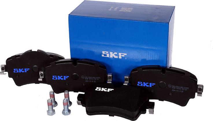 SKF VKBP 80153 - Гальмівні колодки, дискові гальма autocars.com.ua