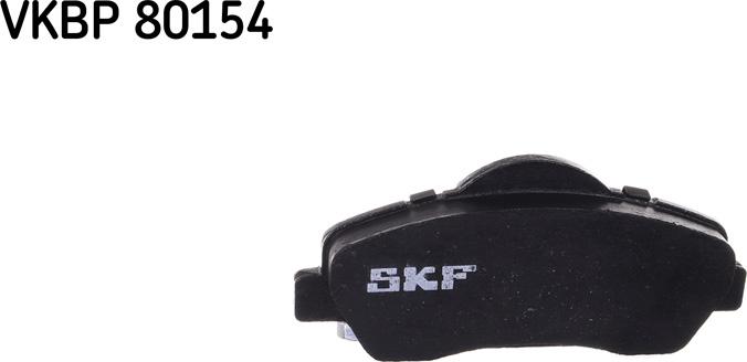 SKF VKBP 80154 - Гальмівні колодки, дискові гальма autocars.com.ua