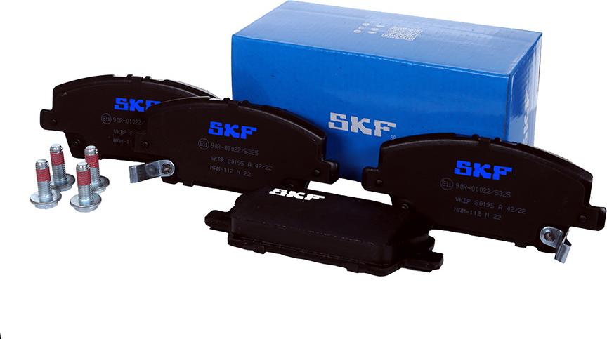 SKF VKBP 80195 A - Гальмівні колодки, дискові гальма autocars.com.ua