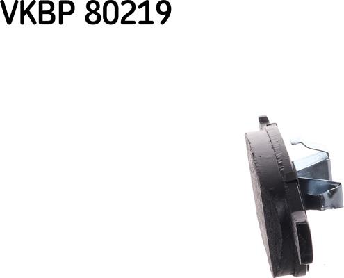 SKF VKBP 80219 - Гальмівні колодки, дискові гальма autocars.com.ua
