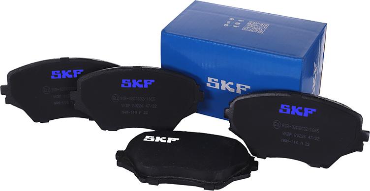 SKF VKBP 80226 - Гальмівні колодки, дискові гальма autocars.com.ua