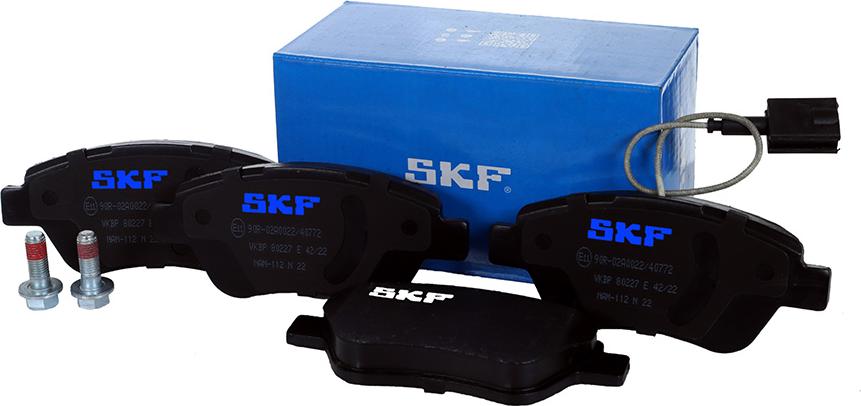 SKF VKBP 80227 E - Тормозные колодки, дисковые, комплект autodnr.net