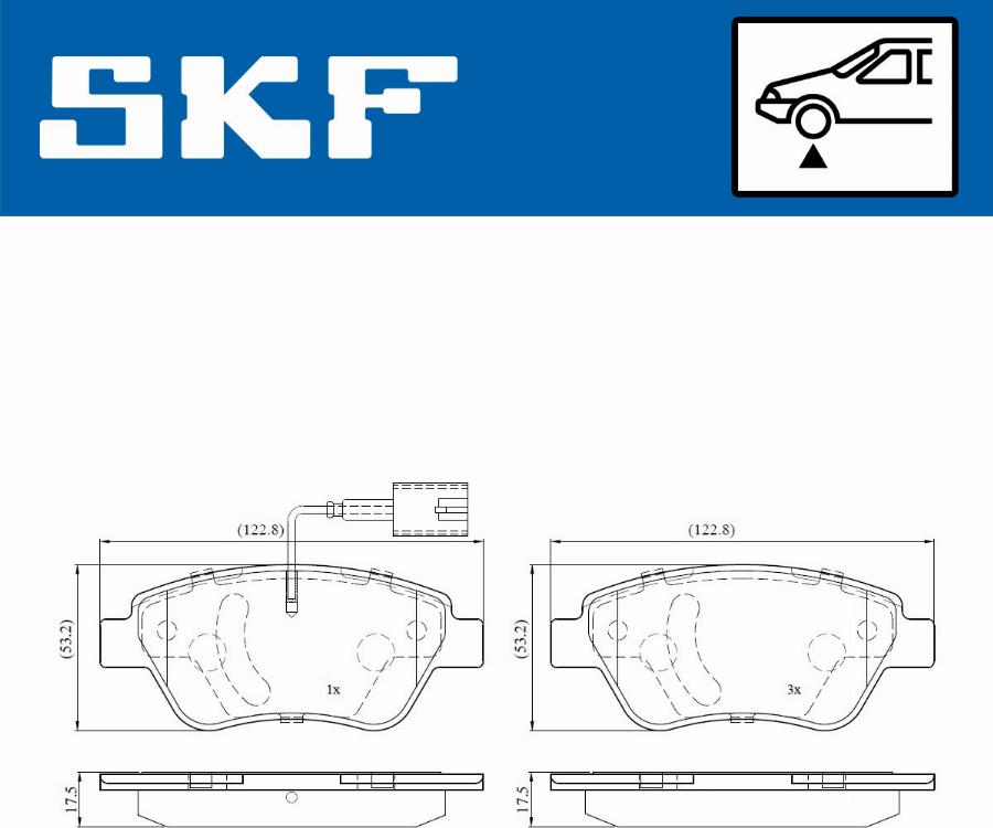 SKF VKBP 80227 E - Тормозные колодки, дисковые, комплект autodnr.net