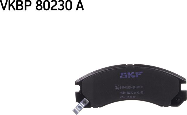 SKF VKBP 80230 A - Тормозные колодки, дисковые, комплект autodnr.net
