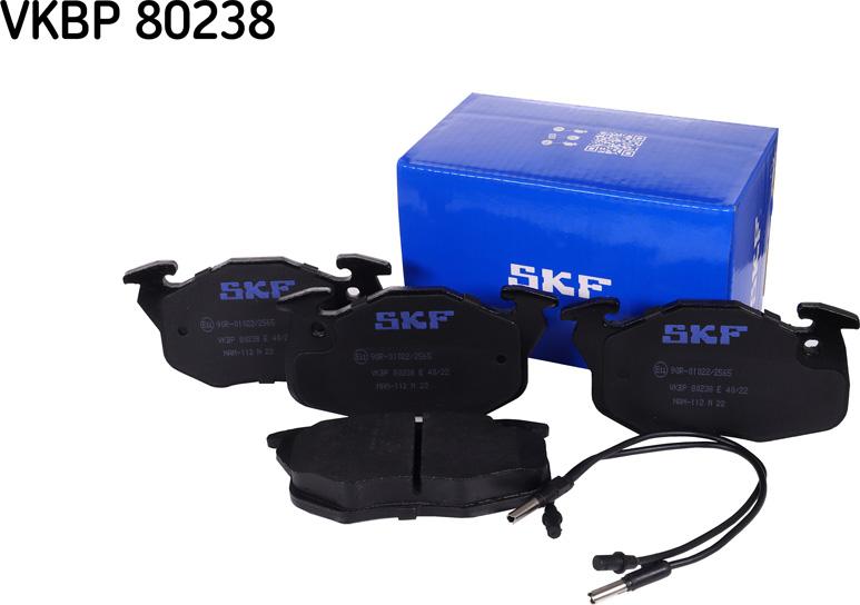 SKF VKBP 80238 E - Тормозные колодки, дисковые, комплект autodnr.net
