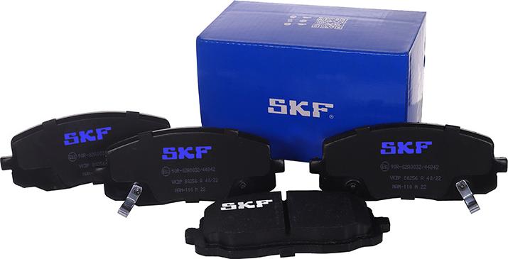 SKF VKBP 80256 A - Тормозные колодки, дисковые, комплект avtokuzovplus.com.ua