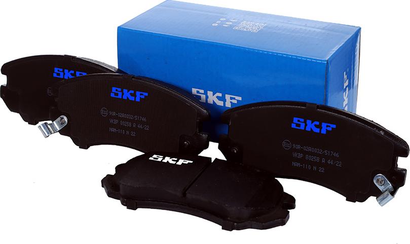 SKF VKBP 80258 A - Тормозные колодки, дисковые, комплект autodnr.net