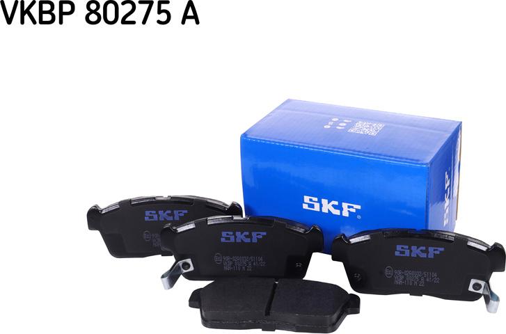 SKF VKBP 80275 A - Гальмівні колодки, дискові гальма autocars.com.ua