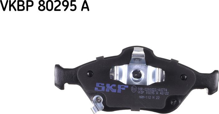 SKF VKBP 80295 A - Тормозные колодки, дисковые, комплект avtokuzovplus.com.ua