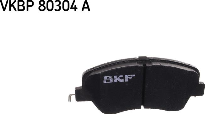 SKF VKBP 80304 A - Гальмівні колодки, дискові гальма autocars.com.ua