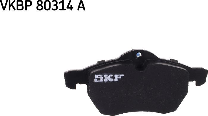 SKF VKBP 80314 A - Гальмівні колодки, дискові гальма autocars.com.ua