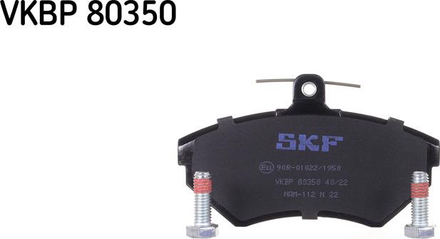 SKF VKBP 80350 - Тормозные колодки, дисковые, комплект autodnr.net