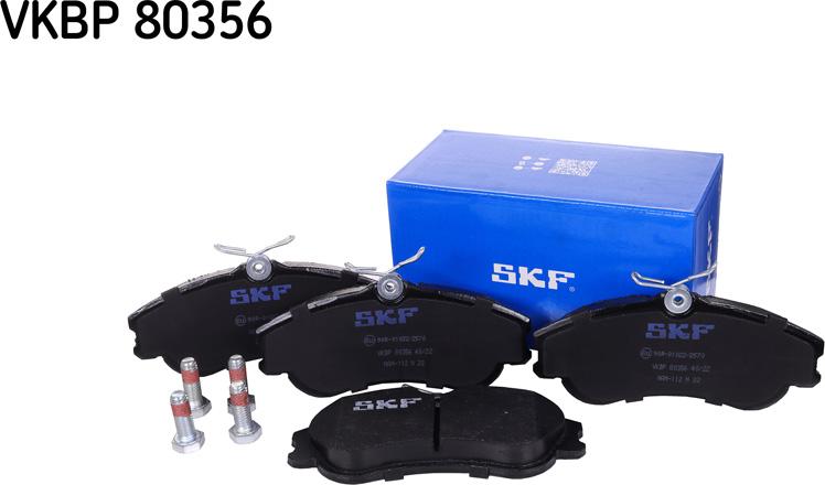 SKF VKBP 80356 - Тормозные колодки, дисковые, комплект autodnr.net