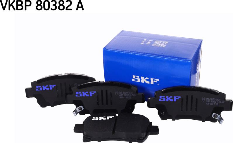 SKF VKBP 80382 A - Тормозные колодки, дисковые, комплект autodnr.net