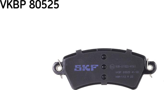 SKF VKBP 80525 - Гальмівні колодки, дискові гальма autocars.com.ua