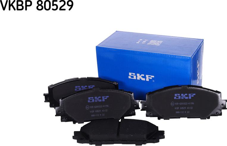 SKF VKBP 80529 - Гальмівні колодки, дискові гальма autocars.com.ua