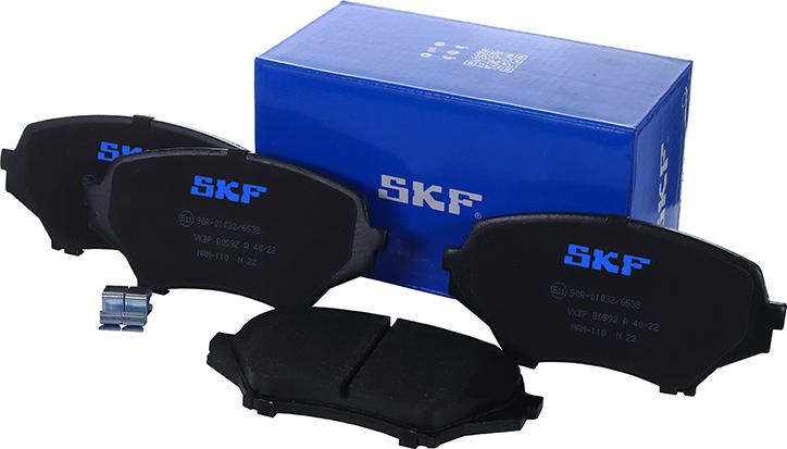 SKF VKBP 80592 A - Гальмівні колодки, дискові гальма autocars.com.ua