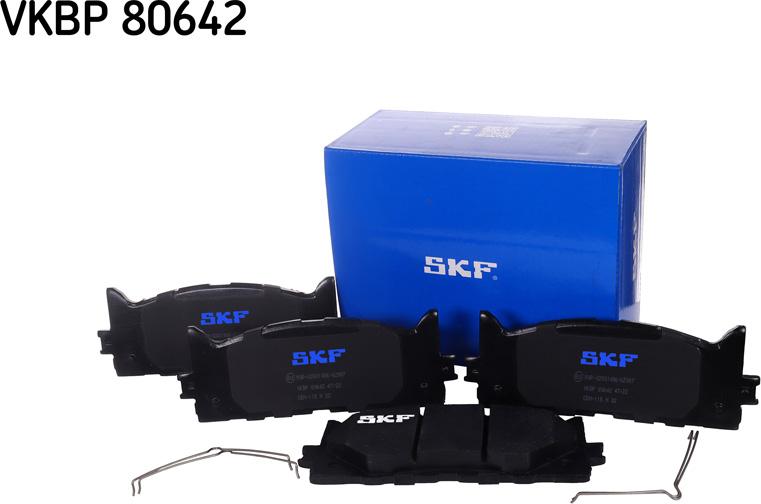 SKF VKBP 80642 - Тормозные колодки, дисковые, комплект autodnr.net