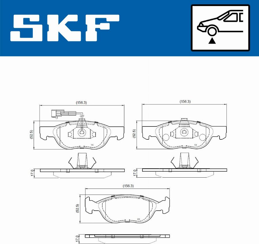 SKF VKBP 80775 E - Гальмівні колодки, дискові гальма autocars.com.ua