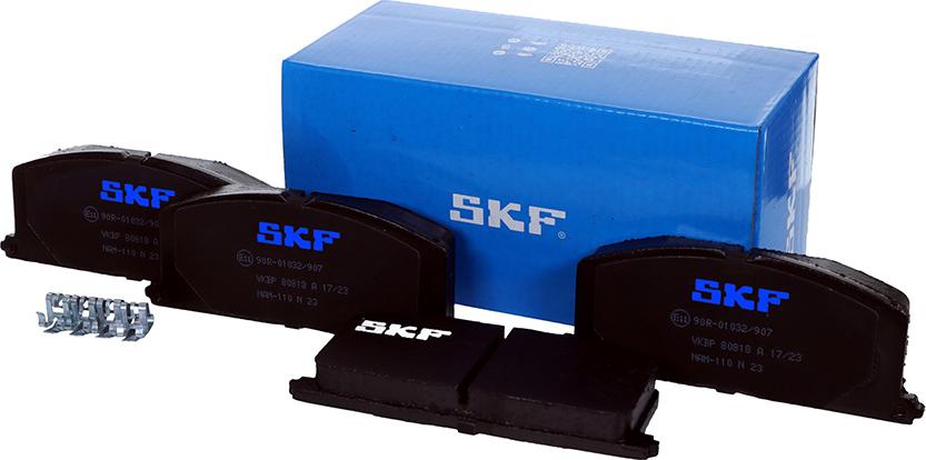 SKF VKBP 80818 A - Тормозные колодки, дисковые, комплект autodnr.net