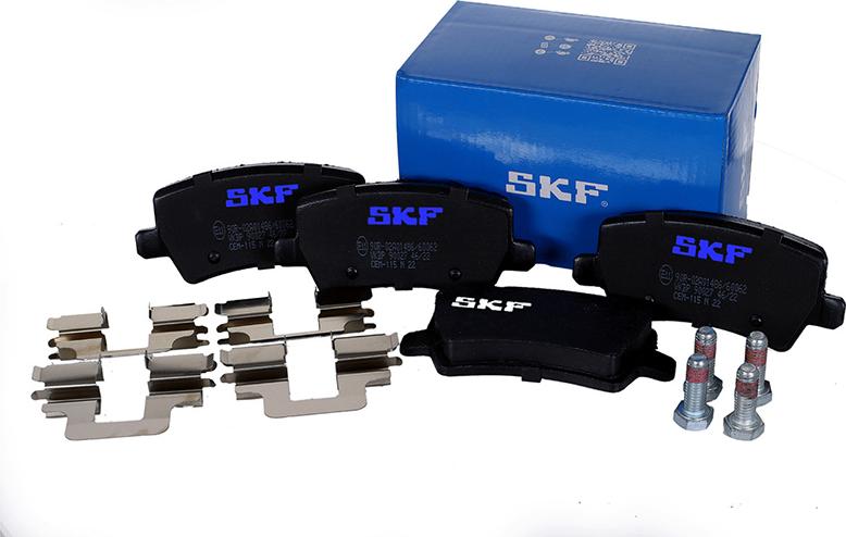 SKF VKBP 90027 - Тормозные колодки, дисковые, комплект autodnr.net