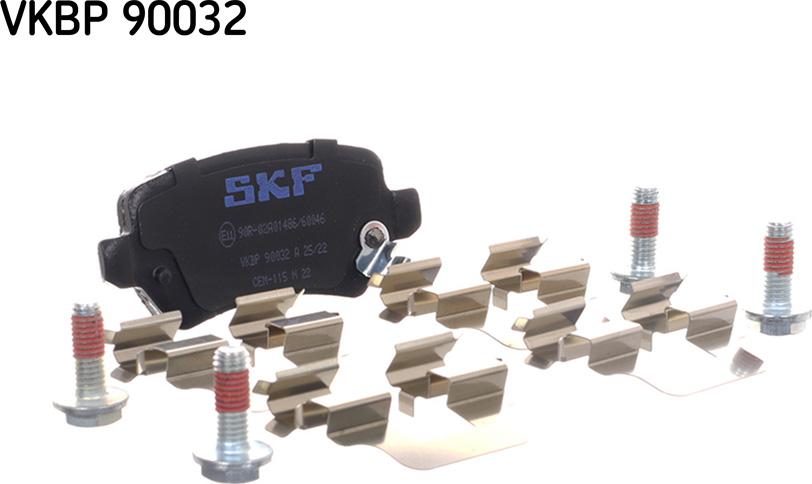 SKF VKBP 90032 A - Тормозные колодки, дисковые, комплект autodnr.net