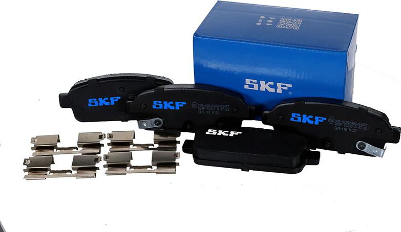 SKF VKBP 90033 A - Тормозные колодки, дисковые, комплект autodnr.net