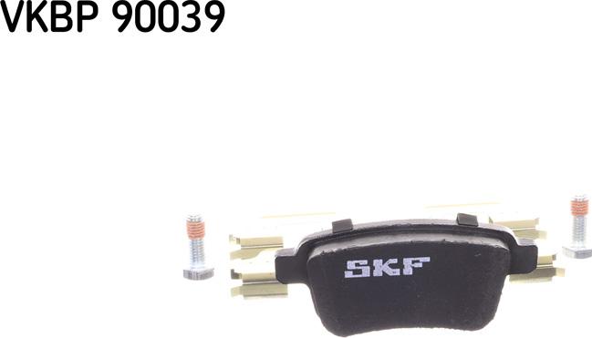 SKF VKBP 90039 - Гальмівні колодки, дискові гальма autocars.com.ua