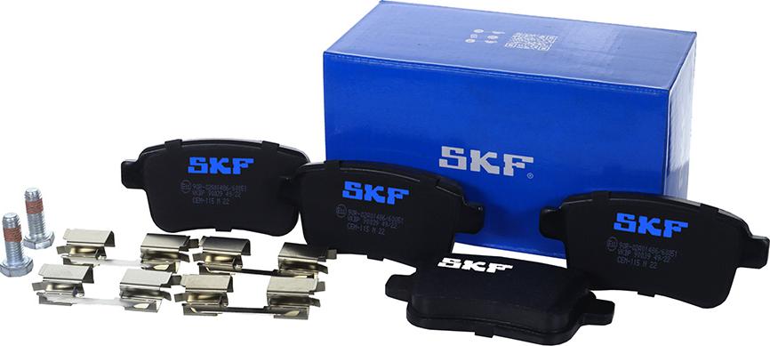 SKF VKBP 90039 - Гальмівні колодки, дискові гальма autocars.com.ua