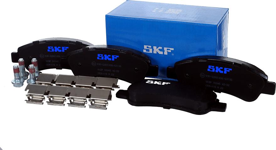 SKF VKBP 90045 - Тормозные колодки, дисковые, комплект autodnr.net
