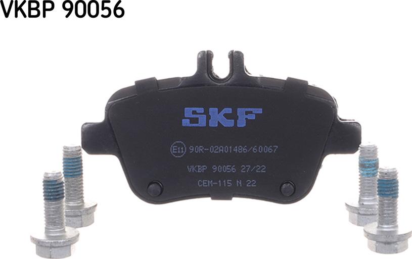 SKF VKBP 90056 - Тормозные колодки, дисковые, комплект avtokuzovplus.com.ua