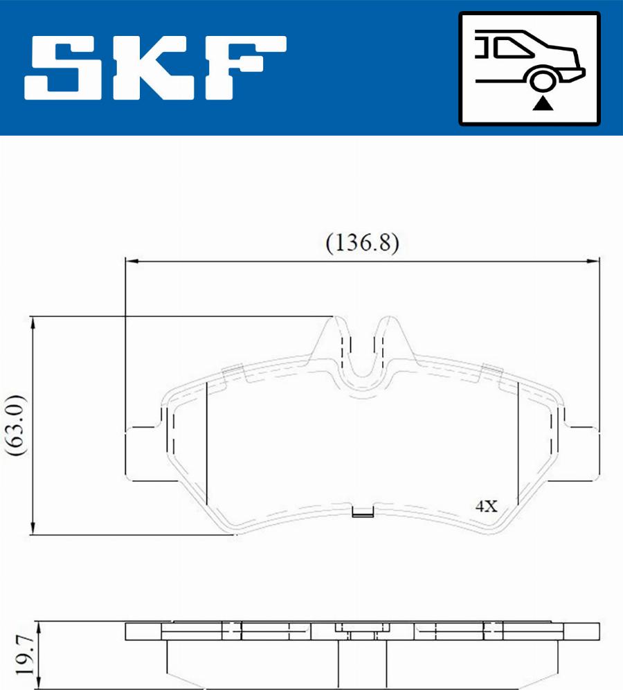 SKF VKBP 90071 E - Гальмівні колодки, дискові гальма autocars.com.ua